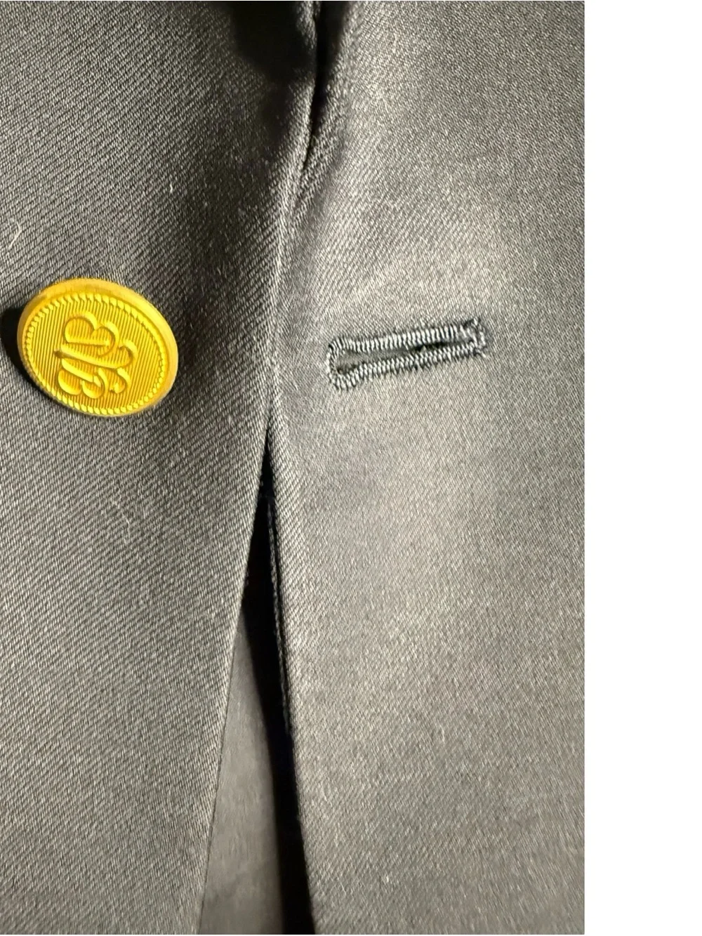 Brooks Brothers Black Two-Button Sport Coat 100% Wool